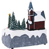 vidaXL božićno Selo Šareni 20.5 x 17 x 21 cm Plastika | shoptok.hr