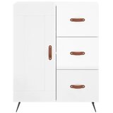  Komoda sjajna bijela 69,5x34x90 cm od konstruiranog drva | Eponuda.com