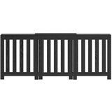 vidaXL Pokrov Radiatorja Črni Hrast 205x21.5x83.5 cm Cene