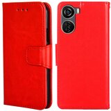 INORCO Ovitek proti prstnim odtisom za ZTE Axon 40 Lite, teksturirano PU usnjeno stojalo za denarnico, etui za telefon Shell, (22035441) Cene