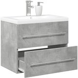  2-dijelni set kupaonskog namještaja siva boja betona drveni 60 x 38.5 x 48 cm | Shoptok.si
