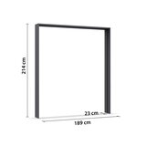 Premium Living Okrasni Okvir Elara, Temno Siva | Shoptok.si
