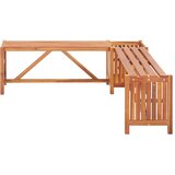  Kutna vrtna klupa sa sadilicom 117 x 117 x 40 cm bagremovo drvo | shoptok.hr