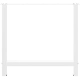 Noge za jedilno mizo bele barve 2 kosa 70 x (72-73) cm jeklo | Shoptok.si