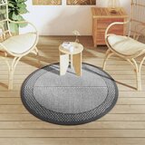 Vanjski tepih ARAKIL sivi Ø 120 cm PP | shoptok.hr