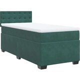 Box spring krevet s madracem tamnozeleni 90x190 cm baršunasti | shoptok.hr