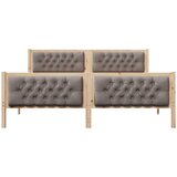  Krevetna konstrukcija s uzglavljem Sivo-smeđa 160 x 200 cm | shoptok.hr