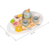 ECO TOYS Drveni set za čaj, šalice za čajnik, 14 komada, | shoptok.hr
