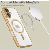  Magshiny ovitek za Iphone 16e Magsafe - prozoren z zlato obrobo | Shoptok.si