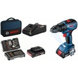 Bosch AKUMULATORSKI VRTALNIK GSR 18V-50 + 43-DELNI SET PRIBORA Cene