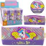 Pencil Case School Supplies with Unicorn Purple 20 x 8.5cm | Shoptok.si