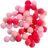 Junior Crafty pom, kraft pom pom, roze, 10mm, 120K | Eponuda.com