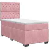  Boxspring krevet s madracem Ružičasta 100 x 200 cm Baršun | shoptok.hr
