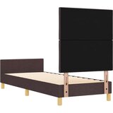 vidaXL Postelja Temno Rjava 80x200 cm Tkanina, (22049907) | Shoptok.si