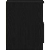 vidaXL Nočna omarica Komplet 2 Črn hrast Les 40x40x50 cm Nočna omarica | Shoptok.si