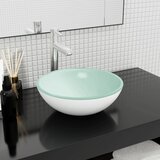 vidaXL Umivaonik od kaljenog stakla 35 x 12 cm bijeli cijene
