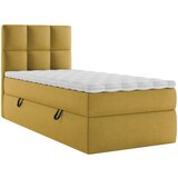 MID.YOU POSTELJA Z VZMETNICO 90 cm x 200 cm , les, tekstil, leseni material gorčično rumena | Shoptok.si