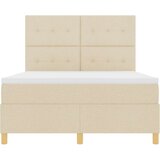  Krevet s podlogom i madracem krem 160x200 cm tkanina | shoptok.hr