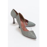 LuviShoes 653 Platinum Silvery Heels Women's Shoes | ePonuda.com