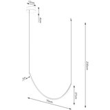 Thoro Crna LED viseća svjetiljka aluminijska ALVAR – | shoptok.hr