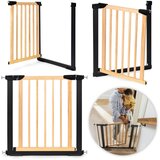 ECO TOYS Sigurnosna ograda, 74-80 cm, za stepenice i vrata, metal i drvo, | shoptok.hr