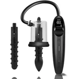 LuvPump Smart Vibrating Rosebud Pump with 2 Attachments