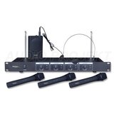 Ibiza Bežični set mikrofona Sound VHF4 – 3 ručna + headset | Eponuda.ba