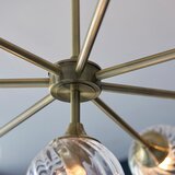  Endon 103172 - Luster na štapu ALLEGRA 8xE14/7W/230V mesing/prozirno | Eponuda.com