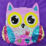 Woopie art & fun šljokičasti jastuk sova, ljubičasta | shoptok.hr