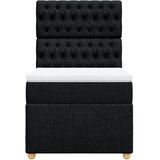  Box spring krevet s madracem crni 90x190 cm od tkanine | shoptok.hr