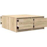 vidaXL stol za kavu s ladicama sonoma hrast 100x100x40 cm | shoptok.hr
