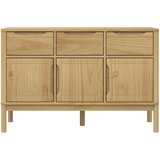 vidaXL Garderobna omara FLORO vošč. rjava 114x43x74 cm trdna borovina | Shoptok.si