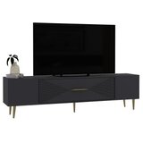 Hanah home tv polica Dekol1 anthracite gold