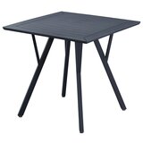 SUNFUN Vrtna miza (Do x Š x V: 80 x 80 x 75 cm, Polipropilen, Prašno barvano jeklo, Antracit) | Shoptok.si