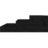  Sadilica crna 78x78x27 cm od masivne borovine | shoptok.hr