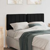  Tapecirani uzglavlje Smeđa i crna 120 cm Čvrsto borovo drvo | shoptok.hr