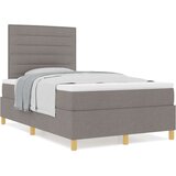  Postelja z vzmetnico z vzglavjem Taupe 120 x 190 cm blago, (5000125913) | Shoptok.si