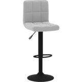 Furnova Barski stolček svetlo siv žamet, (21948977) | Shoptok.si