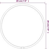 Zidno ogledalo zlatno Ø 20 cm okruglo | Shoptok.si