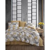 SERRA yellow yellowwhitegrey ranforce double quilt cover set (de) Cene