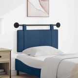  Držeće uzglavlje Zidne Jednobojno Plava 90 x 55 x 5 cm tkanina - Plava 80 cm bez LED svjetla | shoptok.hr