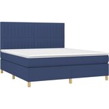  S oprugama i madracem plavi 160x200 cm od tkanine | shoptok.hr