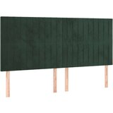  Uzglavlja 4 kom tamnozeleni 80x5x78/88 cm baršunasti | shoptok.hr