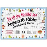 Mađarski proizvođač Risalna tabla za razvijanje spretnosti, s pralnim flomastrom: Črke - D-Toys Cene