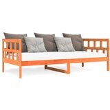 vidaXL Dnevna postelja voščeno rjava 80x200 cm trdna borovina Cene