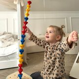 Woopie Green Montessori slagalica s klinovima u kutiji, toranj s perlicama | shoptok.hr