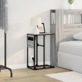 vidaXL Nočna omarica Siva sonoma 41.5 x 26 x 60.5 cm Konstruiran les | Shoptok.si