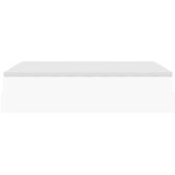 vidaXL Otomanski posteljni okvir z vzmetnico bel 140x200 cm um. usnje | Shoptok.si