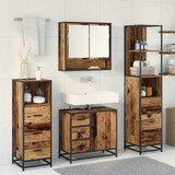  Set namještaja za kupaonicu 4 kom. Staro drvo 65 x 33 x 60 cm | shoptok.hr