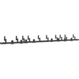  Pribor za klizna vrata 305 cm čelični crni | shoptok.hr